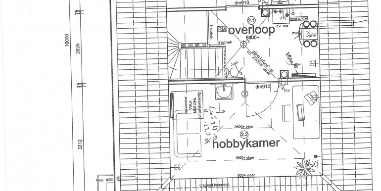 plattegrond 2 verdiep