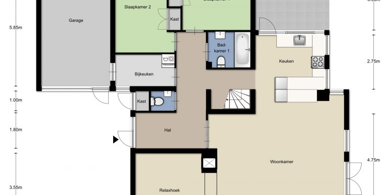 Plattegrond Moerkens 3 BoZ